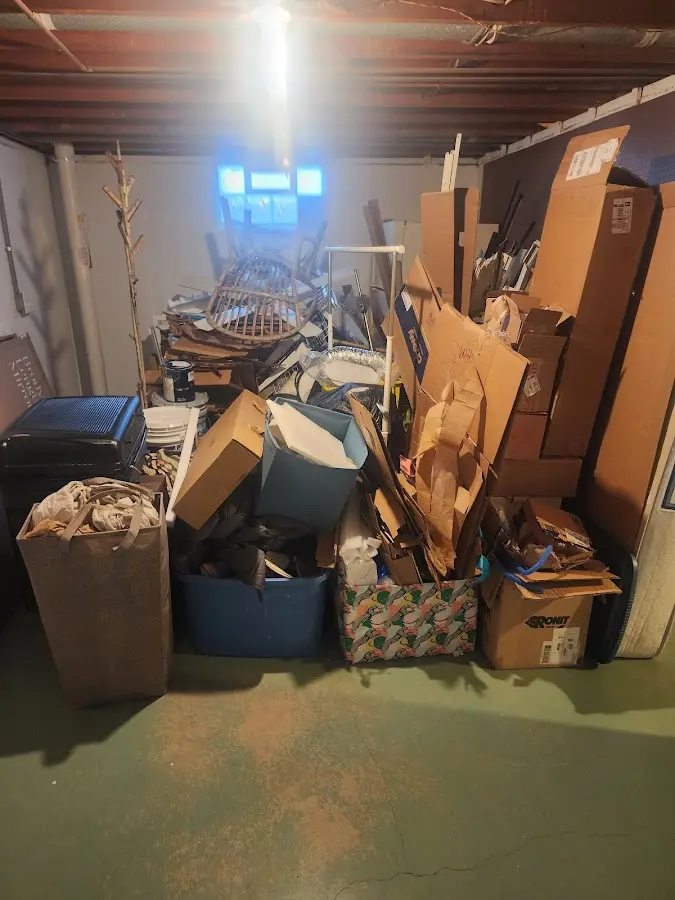 Roll-off dumpster container at job site for Roll Off Dumpster Rental in Rusk